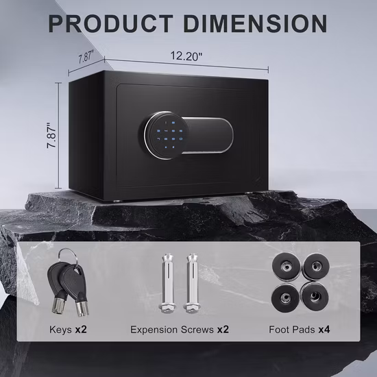 Biometric Fingerprint Keypad Home and Office Safe