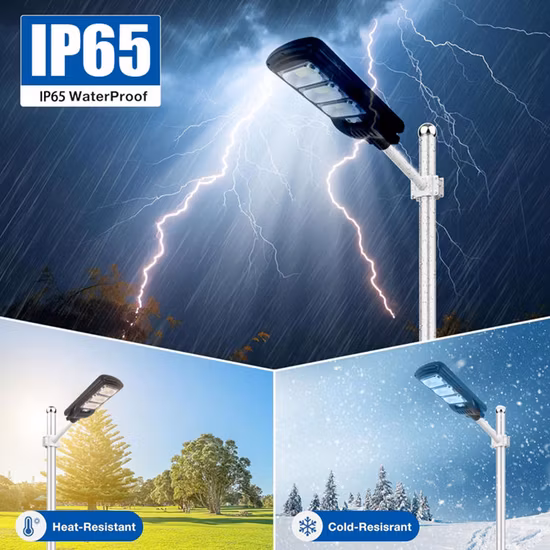 ABS plastic IP65 Waterproof Outdoor 50W 100W 150W 200W 250W 300W Integrated All in One LED Solar Street Light